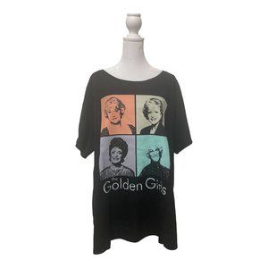 The Golden Girls Graphic T-Shirt Plus Size Women’s Black Shirt Size 2X NWT